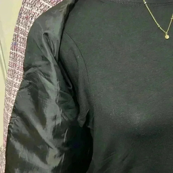 NWT BAGATELLE PLAID TWEED POLYESTER/WOOL LINED BLAZER SIZE MEDIUM - Picture 9 of 12